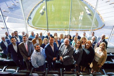 2023 WHLA Board of Directors at Lambeau Field, home of the Green Bay Packers